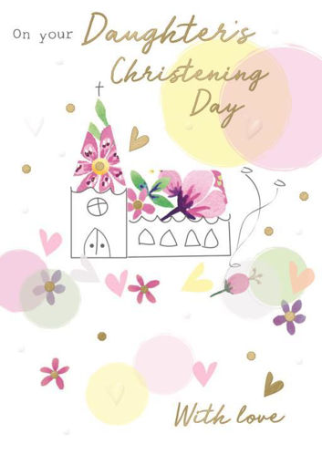 Picture of DAUGHTERS CHRISTENING DAY CARD